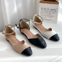 오너클랜 데일리 슬링백 로우굽1cm 투톤 구두