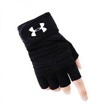 피트니스 장갑 남성용 및 여성용 손목 보호대 미끄럼 방지 반 손가락 스포츠 장비 훈련 풀업 라이딩 누에 고치 얇은 부분, 중, 임페리얼 블랙
