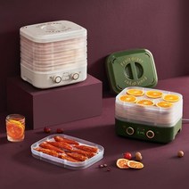 220V 다기능 과일 건조기 10L 식품 탈수기 애완 동물 간식 야채 육류 건조기 타이밍 및 온도 조절 가능, 02 Green