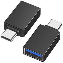 USB C 3.0 어댑터 2팩 Leizhan TypeC 어댑터 수 A 암 OTG 커넥터 썬더볼트 3 iMac 맥북 프로/에어 2019+ 델 XPS 및 타입 장치와 호환1307