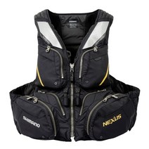 윤성정품 시마노 구명복 VF-120W 블랙 L 넥서스 플로팅 구명조끼 바다 레져 낚시조끼