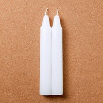 다용도 연꽃 양초 백색 2p 로맨틱 하얀양초 불교용품