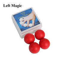 마술도구 용품 도구세트 카드 갈륨 닌자링 빨간색 곱하기 당구 공 (소프트 직경 4.2cm) 트릭 1-4 공 사 무대 환상 특수 효과 액세서리 소품