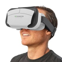 vr기기 헤드 기어 vr 스마트글라스 게임기 안경 3D VR 헤드셋 조절 가능한 성인용 영화 감상 가상 현실 고글 4.5 39-7.0 휴대폰, [01] WHITE, 한개옵션1, 01 WHITE