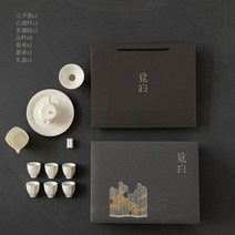 백옥찻잔세트 부모님 40주년 30 20 10 결혼기념일 선물 시아버지 시어머니 아버님 장인어른, 상세페이지참조, 화이트