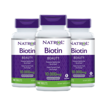 나트롤 비오틴 맥시멈 스트렝스 10000 mcg 100 타블렛 3개 세트, 100정
