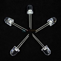 3색 발광다이오드 10mm 5개입, 단품