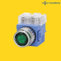 용성전기 YSNPBL2-T22A AC220V 25파이 조광형 누름버튼 스위치 전구타입, YSNPBL2-T22A / 빨강