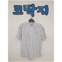 남04397 빈폴정품 N핏 스트라이프 캐주얼 반팔 남방 셔츠 중고구제 코딱지구제