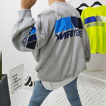 레어 남자 박스 오버핏 에너지 맨투맨