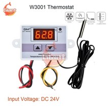 연기감지 누수감지 화재감지 소방w3002 12v 24v 110v 220v led 디지털 온도 컨트롤러 온도 조절기 온도 조절기 센서 미터 냉장고 물 가열 냉각, 협력사, w3001 dc 24v