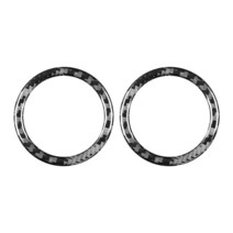 자동차 트위터 스피커 커버 킷 세트 차량용 카 몰딩 호환 Carbon Fiber Car Audio Ring Trim Speaker Tweet, 한개옵션0