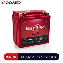 가와사키 W650 시리즈 브이파워 리튬인산철 배터리 MX16L YTX14L-BS 호환가능