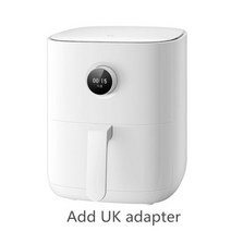 에어프라이어 Xiaomi 스마트 에어 프라이어 35L 오일 가정용 다기능 자동 감자 기계 앱 제어, 옵션02 Add UK Adapter