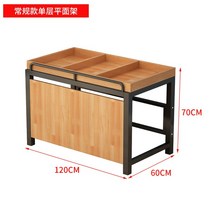 슈퍼마켓 마트 원목 과일 선반 디스플레이 야채 매대 진열대 상업 철제선반, B, 1개