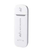 4G LTE 모바일 와이파이 모뎀 무선 라우터 USB 동글 150Mbps 스틱 광대역 Sim 카드 네트워크 어댑터, 01 white