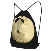 패러글라이딩장비 보름달 아래 전원 패러글라이딩 파라모터 드로스트링 백팩 최신 휴대용 쇼핑백 대용량, 01 Small size