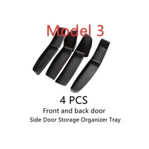 테슬라 모델 3 Y 도어 스토리지 정리 트레이 TPE 방수 인테리어 수정 액세서리 장식, Model Y