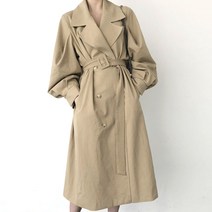 린다샵 루이브 퍼프 더블롱트렌치코트-JK2428C08