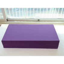 SEJEL.F (세젤에프) 3단 폴리 접이식 매트리스 HR스펀지 싱글매트 퍼플 7.5CM, 어두운 남색