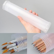 미술 서예 화방용 붓집 원형 플라스틱 붓 연필 보관통 붓케이스 미술붓케이스 붓보관함 수채화붓통