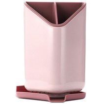 식기 홀더 칼 붙이 FLATWARE 주최자 조리기구기구 CROCKS 이동식 분배기가있는 주방기구 캐디, 분홍색