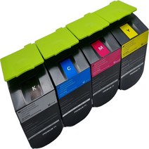 DCT 렉스마크 CX510dhte 대용량 재생토너 검정 4000매/컬러 3000매(80C8HKE/CE/ME/YE), 1개, 4색