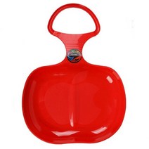 스노우보드 데크 알파인 보드 겨울 스키 스노우 샌드 캠핑 액세서리 두꺼운 내마모성 잔디 스노우 핸들 포함 겨울 스키 장비, CN, 01 빨간