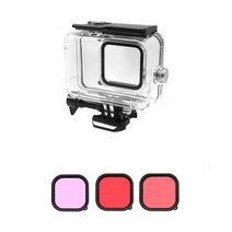 수중카메라 Gopro hero 11 10 9 블랙 다이빙 보호용 수중 액션 카메라 다이빙 커버 액세서리 용 45m 방수 하우징 4, 케이스와 필터