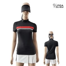 LPGA 골프 여자 여름 반목 반팔 티셔츠 202+532