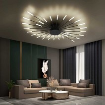 LED 전등 럭셔리 인테리어 전등교체 DIY 거실조명, 블랙 12헤드-뉴트럴라이트