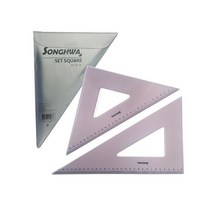 [P1M] 제도용 정삼각 직삼각 30cm 삼각자 2개세트 1개 / 쇠자 방안자 플라스틱자 컷팅자 직자 스틸자 눈금자 모양자 50cm자 ( P1M / 632594EA ), 본상품선택