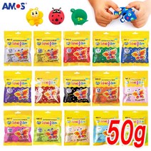 파우치 아이클레이(50g)-낱색 탱탱클레이 점토 미술 공예 만들기 요술점토 방과후수업, 하늘색