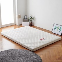벨로스 고무나무 원목 슈퍼싱글 사이즈 침대 프레임 매트리스, 3_1.견면 매트리스(SS)