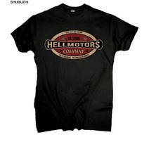 할리데이비슨 티셔츠 용품 악세사리 100 면 for man shirts hellmotors 빈티지 티셔츠 바이커 us car v8 und rockabilly 쿨러 룩 프린트, 유로 m