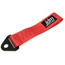 28cm 블랙 견인 로프 고강도 나일론 트레일러 레이싱 카 범용 아이 스트랩 범퍼 자동차, [01] towing red