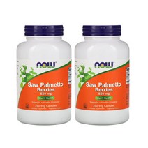 나우푸드 쏘팔메토 베리즈 550mg 캡슐 250개 X2병, 2개