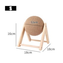 고양이 가구 스크래쳐 고양이 장난감 Scratcher Sisal 밧줄 공 새끼 대화 연 삭 발 스크래치 보드 애완 동, 01 A-18x18x16cm