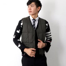 바젤 남성스러운 비즈니스패션 젠틀한 남자경량패딩조끼남자다운조끼남성패딩조끼