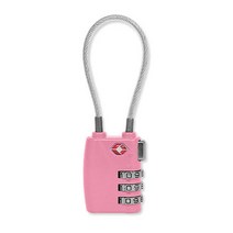 3중번호잠금 와이어자물쇠 TSA21100, 색상:블랙