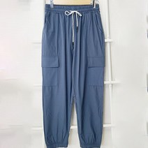 이지스토리 우븐 마약스판 조거팬츠 츄리닝 팬츠 커플 운동복