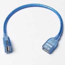 USB 암암 젠더 USB연장 케이블, 블루