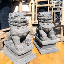 쭈vnv_해태상(회색)27cm 한쌍 조각상 태상 장식소품 조형물 태조형물 해치 정원인테리어 꾸미기+쭈vnv, ♥myHoney-쇼핑, ♥쭈vnv