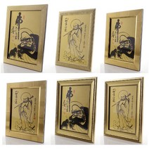 황금달마도 벽걸이액자 모음 달마액자 달마도 수맥차단 달마그림 달마 달마액자 달마도사 달마대사, 백두 골드 전신상