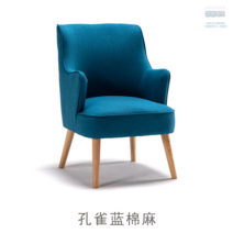 예쁜 미니 아쿠아 쇼파 윙 체어 디자인 스툴 일인 5인 의자 원룸 버즈 거실 패브릭 소파 모듈 코너 용 원목 1인 카페 형 2인 카우치 6인 북유럽 인테리어, 블루