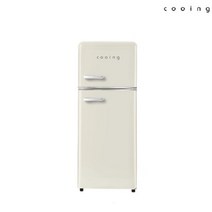 쿠잉 레트로 냉장고 소형 미니 REF-D121C 크림