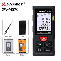 sndway laser distance meter 40m 60m 80m 100m rangefinder trena laser tape range finder 빌드 측정 장치 눈금자, MS 시리즈, 70m