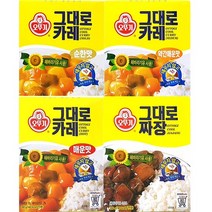 바로 부어 먹는!! 오뚜기 그대로 카레 짜장 혼밥 간편식 즉석식품, 3개, 그대로짜장200g