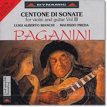 [CD] Luigi Alberto Bianchi 파가니니: 바이올린과 기타를 위한 소나타 3집 (Paganini: Centone di Sonate for V...