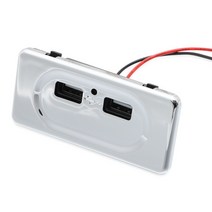 전기차충전기듀얼 Usb 충전기 소켓 48A 31A 12v 오토바이 자동 트럭 Atv 보트 Rv 버스 21A 24A 전원 어댑터, Silver, One Size